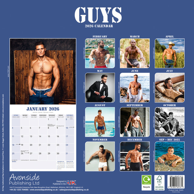 Avonside Guys Kalender 2026