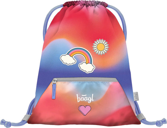 Baagl Baagl Regenboog Gymtas met Rits