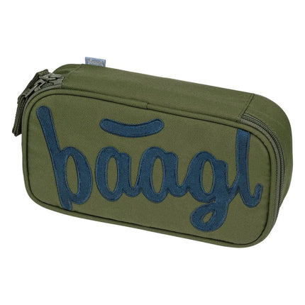 Baagl Baagl School etui Olive 1-rits