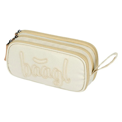 Baagl Baagl Student Etui Beige 3-ritsen