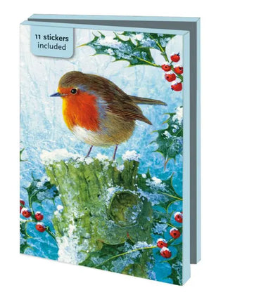 Bekking & Blitz Kaartenmapje 10 stuks met enveloppen – Robin in the Winter, Brian Rushton