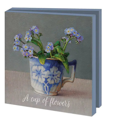 Bekking & Blitz Kaartenmapje A cup of flowers, Ingrid Smuling 10 Stuks