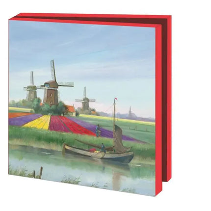 Bekking & Blitz Kaartenmapje Tulipfields, Sietse Wiersma 10 Stuks