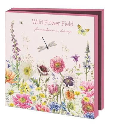 Bekking & Blitz Kaartenmapje Wild Flower Field, Janneke Brinkman 10 Stuks