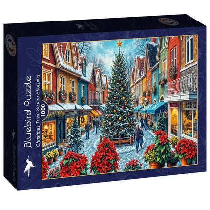 bluebird Christmas Town Square Shopping Puzzel 1000 stukjes