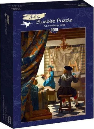 bluebird Johannes Vermeer - Art of Painting, 1668 Puzzel 1000 stukjes