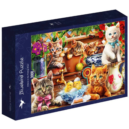 bluebird Kittens in the Potting Shed Puzzel 3000 stukjes