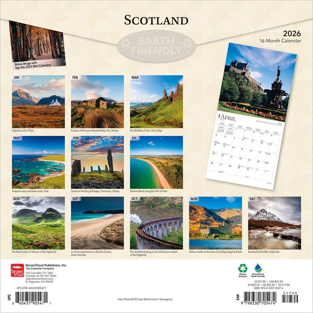 Browntrout Scotland Kalender 2026
