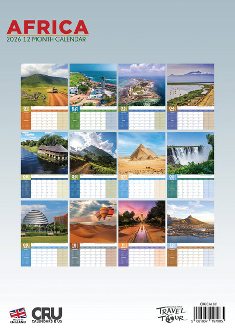 CalendarsRUs Afrika A3 Kalender 2026