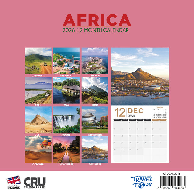 CalendarsRUs Afrika Kalender 2026