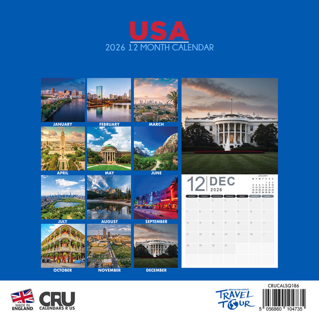 CalendarsRUs Amerika Kalender 2026