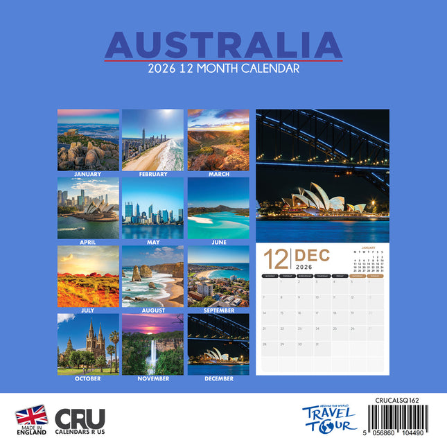 CalendarsRUs Australie Kalender 2026