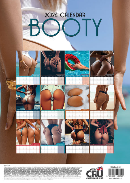 CalendarsRUs Booty A3 Kalender 2026