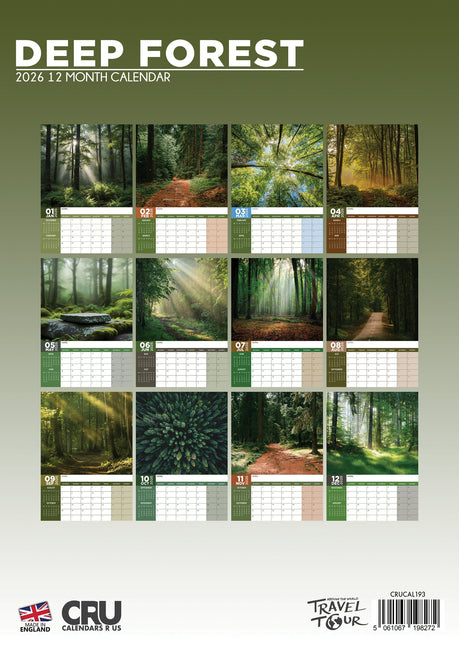 CalendarsRUs Deep Forest A3 Kalender 2026