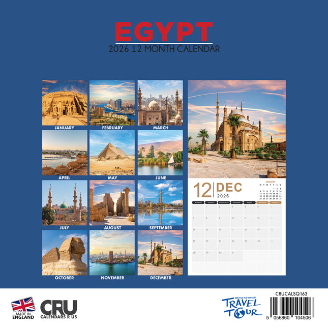CalendarsRUs Egypte Kalender 2026