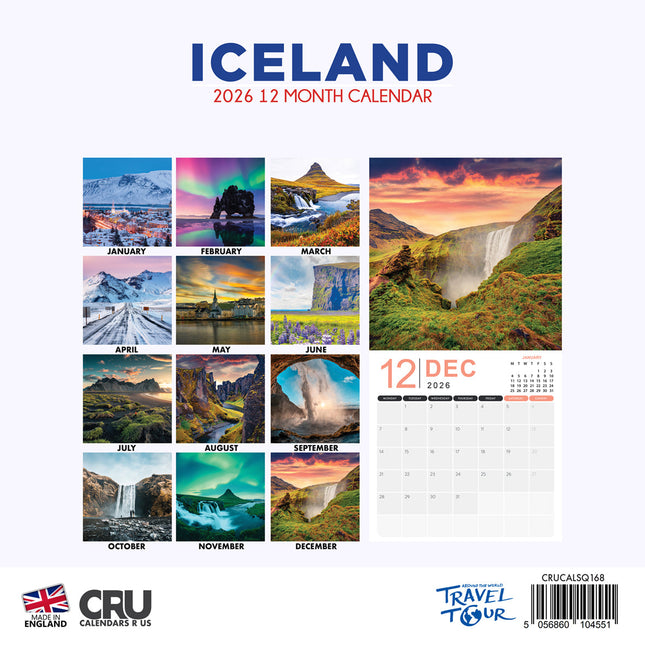 CalendarsRUs IJsland Kalender 2026
