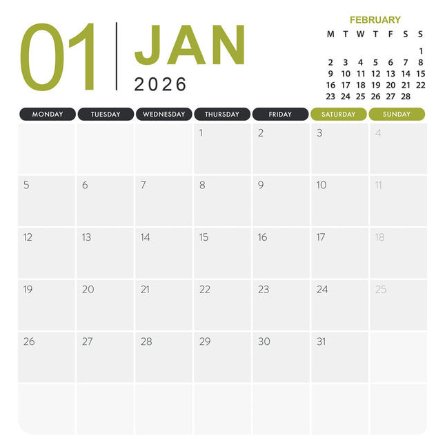 CalendarsRUs Katten Kalender 2026