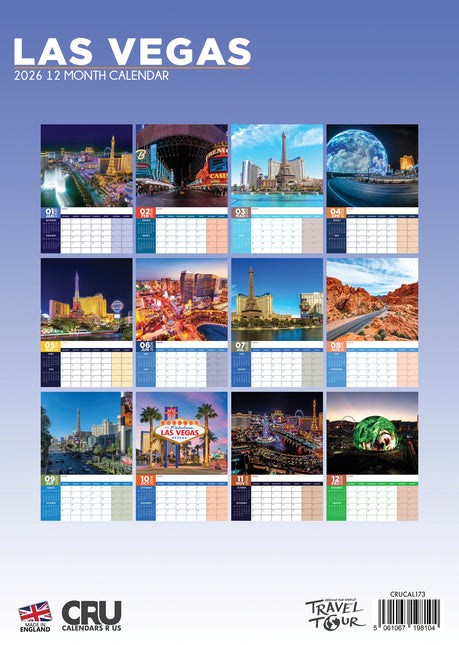 CalendarsRUs Las Vegas A3 Kalender 2026