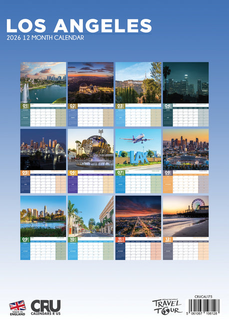 CalendarsRUs Los Angeles A3 Kalender 2026