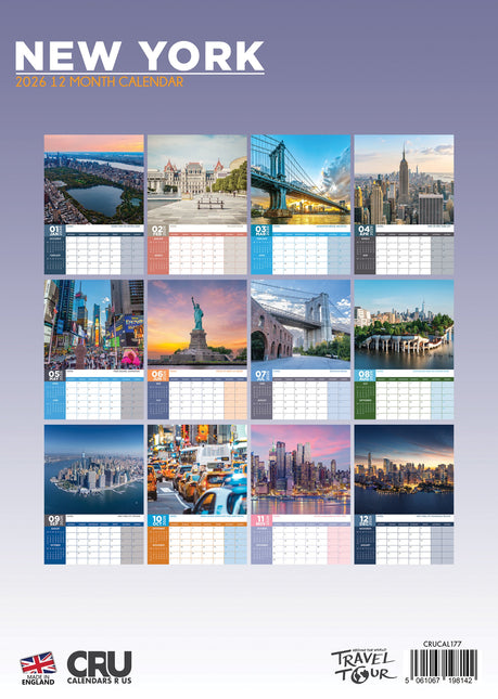 CalendarsRUs New York A3 Kalender 2026