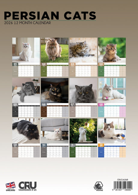 CalendarsRUs Pers A3 kalender 2026