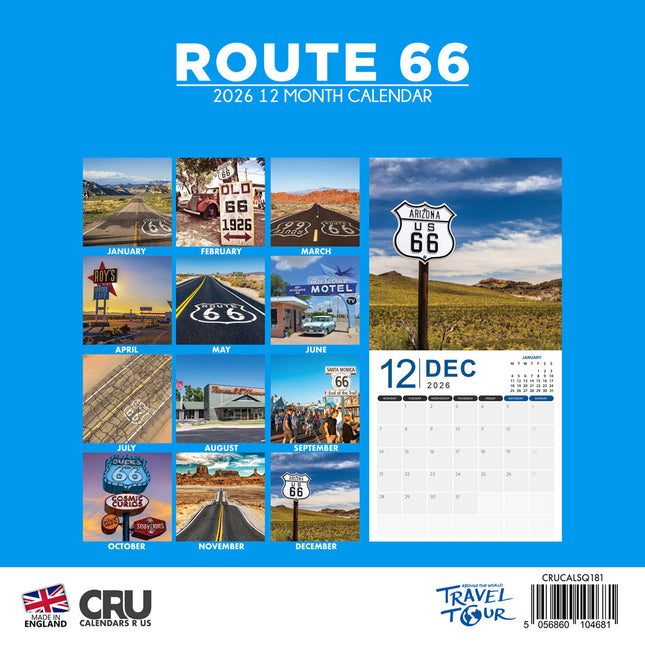CalendarsRUs Route 66 Kalender 2026