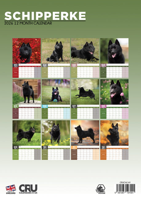 CalendarsRUs Schipperke A3 Kalender 2026