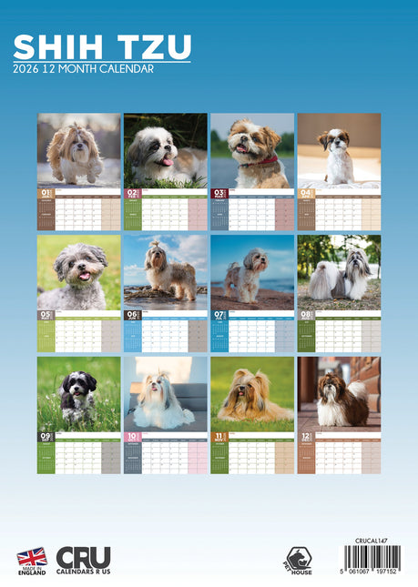 CalendarsRUs Shih Tzu A3 Kalender 2026