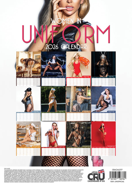 CalendarsRUs Uniform Womans A3 Kalender 2026
