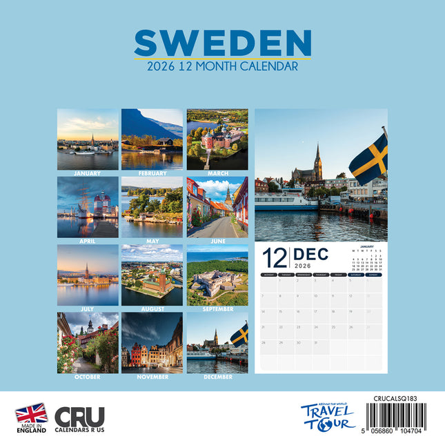 CalendarsRUs Zweden Kalender 2026