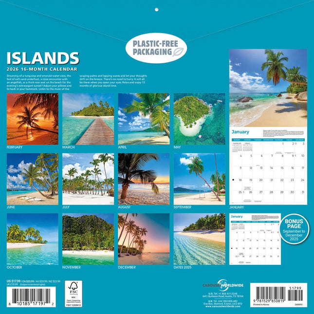 CarouselCalendars Eiland Kalender 2026