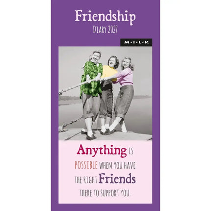 CarouselCalendars MILK Friendship Slim Agenda 2027