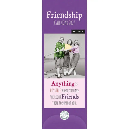CarouselCalendars MILK Friendship Slimline Kalender 2027