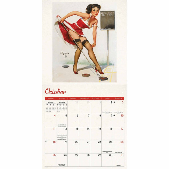 CarouselCalendars Pin Ups Girls Mini Kalender 2026