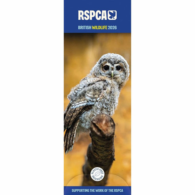 CarouselCalendars RSPCA, Britse Wildlife Slim Kalender 2026