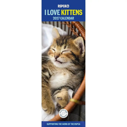CarouselCalendars RSPCA, I Love Kittens Slim Kalender 2027