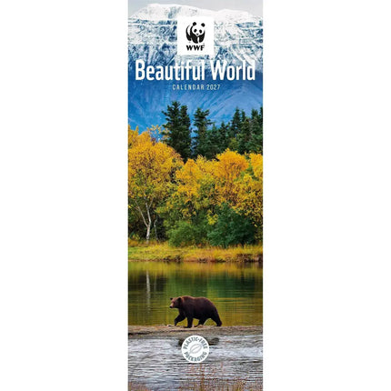 CarouselCalendars WWF Beautiful World Slimline Kalender 2027