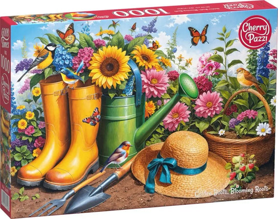 CherryPazzi Golden Boots, Blooming Roots Puzzel 1000 Stukjes