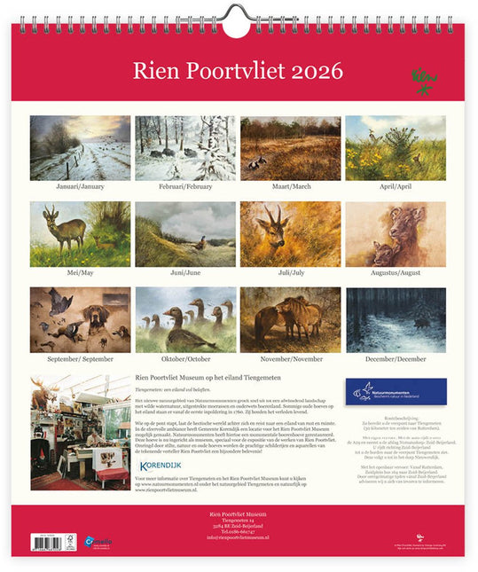 Comello Rien Poortvliet Kalender 2026  Groot