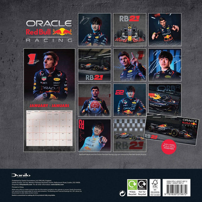 Danilo Red Bull Racing Kalender 2026
