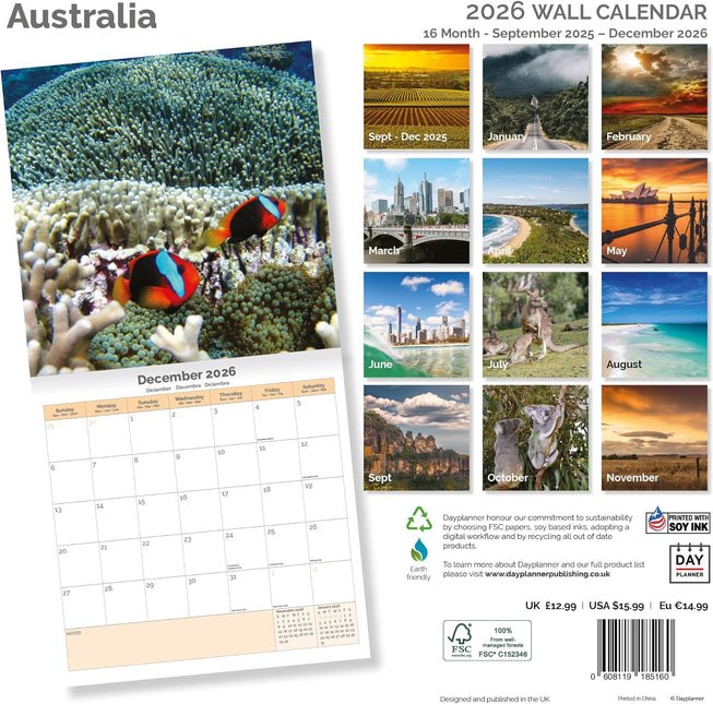Dayplanner Australie Kalender 2026
