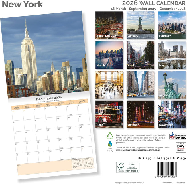 Dayplanner New York Kalender 2026