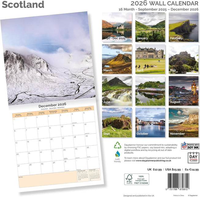 Dayplanner Schotland Kalender 2026