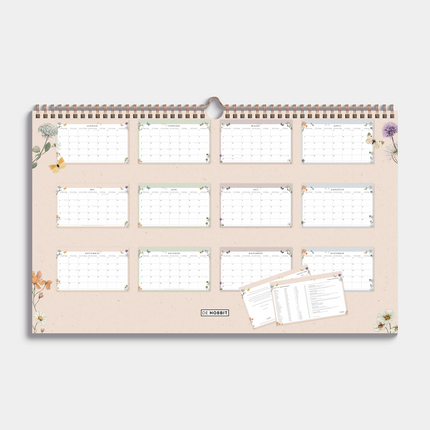 De Hobbit A3 Maandkalender 2026 Veldbloemen