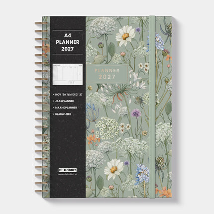 De Hobbit A4 Planner 2027 Weidebloemen