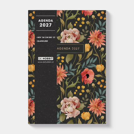 De Hobbit A5 Basic Agenda 2027 Vintage Rozen