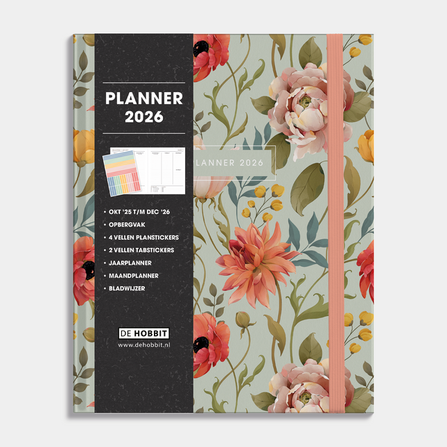 De Hobbit A5+ Planner 2026 Vintage Roos