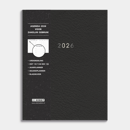 De Hobbit Medium Zakenagenda 2026 Zwart