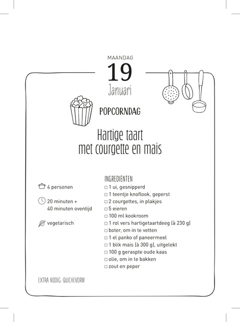 Edicola Makkelijke Maaltijden Scheurkalender 2026
