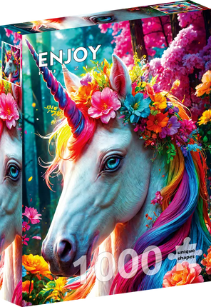 Enjoy Floral Unicorn Puzzel 1000 Stukjes